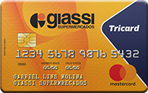 Cartões aceitos Giassi