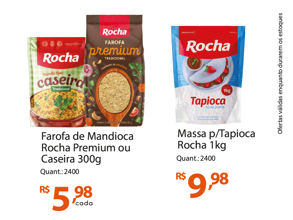 Rocha Alimentos no projeto Compra Solidária de agosto